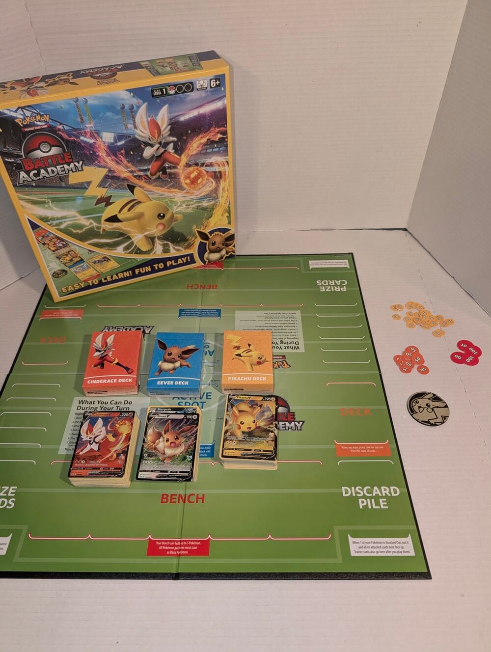 Pokémon TCG Battle Academy Board Game Starter Set READ